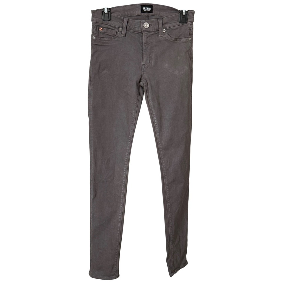 Hudson Nico Mid Rise Super Skinny Jeans Womens Size‎ 27 Gray